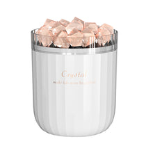 Carregar imagem no visualizador da galeria, Umidificador de aromaterapia de cristal portátil difusor de óleo essencial de aroma sem fio LED luz sal do Himalaia umidificador de névoa fria