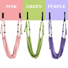 Carregar imagem no visualizador da galeria, ROEGADYN Correia Aérea Ajustável Yoga Rede Balanço Cinta Alongamento Antigravidade Inversão Yoga Rede Treinador de Flexibilidade de Ginásio