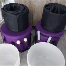 Carregar imagem no visualizador da galeria, Taças de cristal 7-12 polegadas conjunto de 7 peças CDEFGAB com saco.